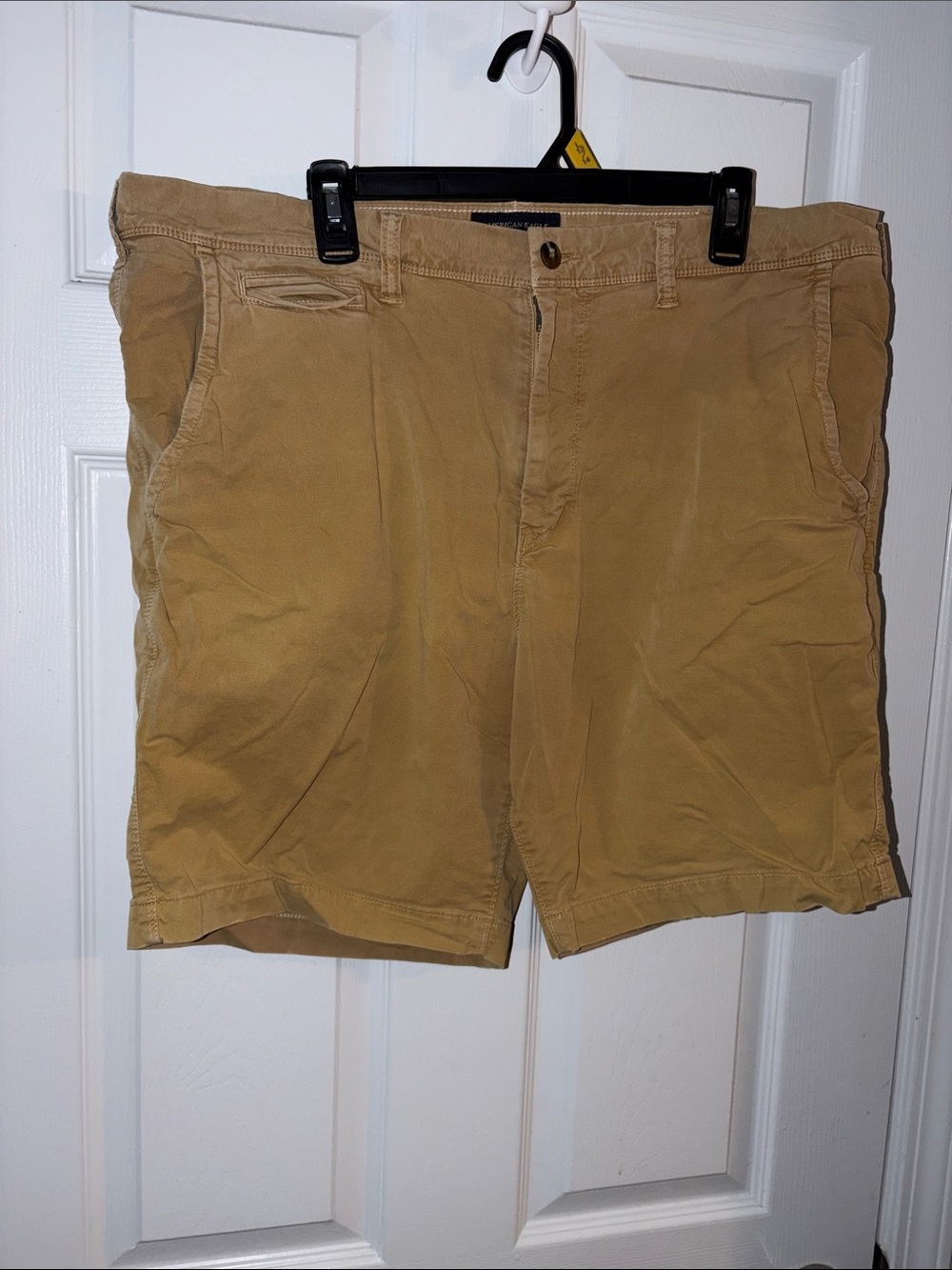 American Eagle Outfitters Men's Khaki Flat Front Shorts